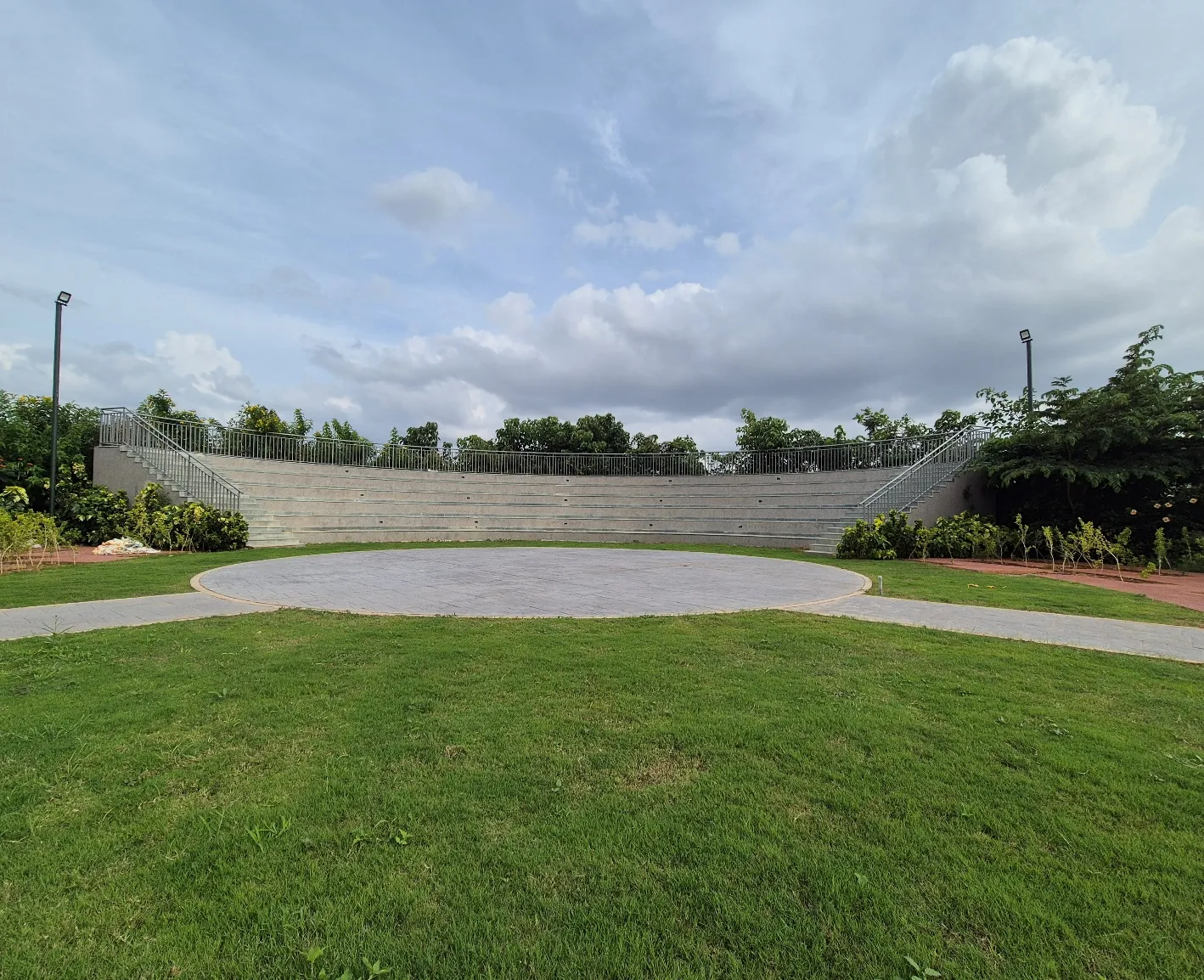 Pond, Amphitheatre & Jogging track