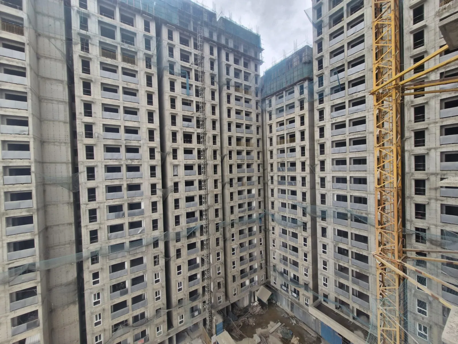 Wing B –19th ,21st & terrace slab shuttering WIP