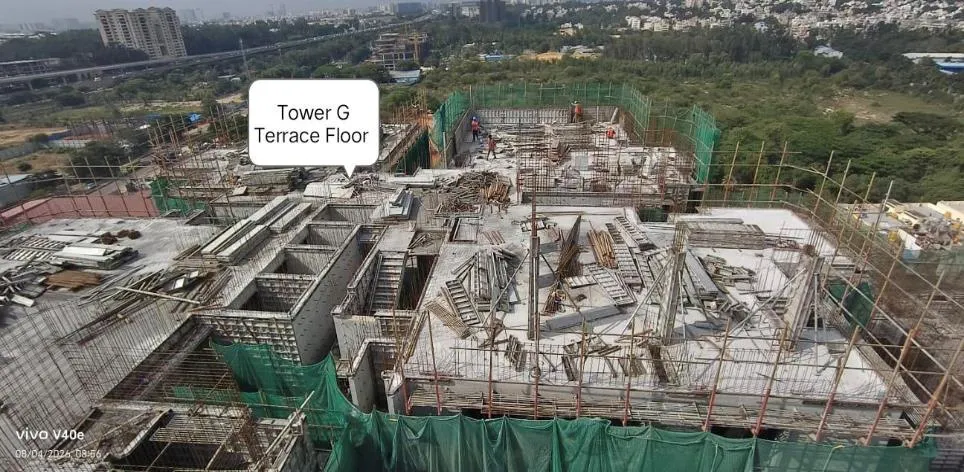 TOWER – G: Terrace floor slab completed.