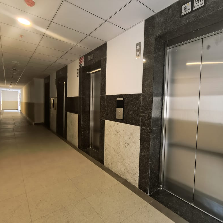 100% Entrance lobby works are completed