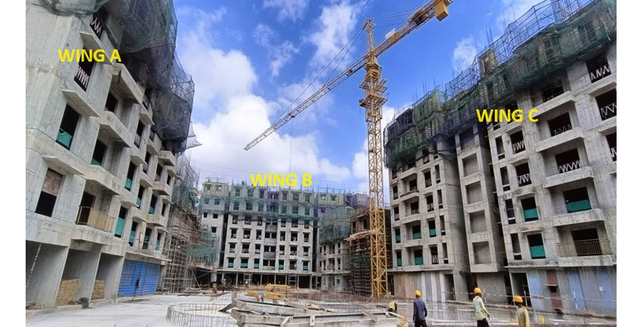 Wings A, B and C – Milestone Release On Casting of 4th Floor Slab