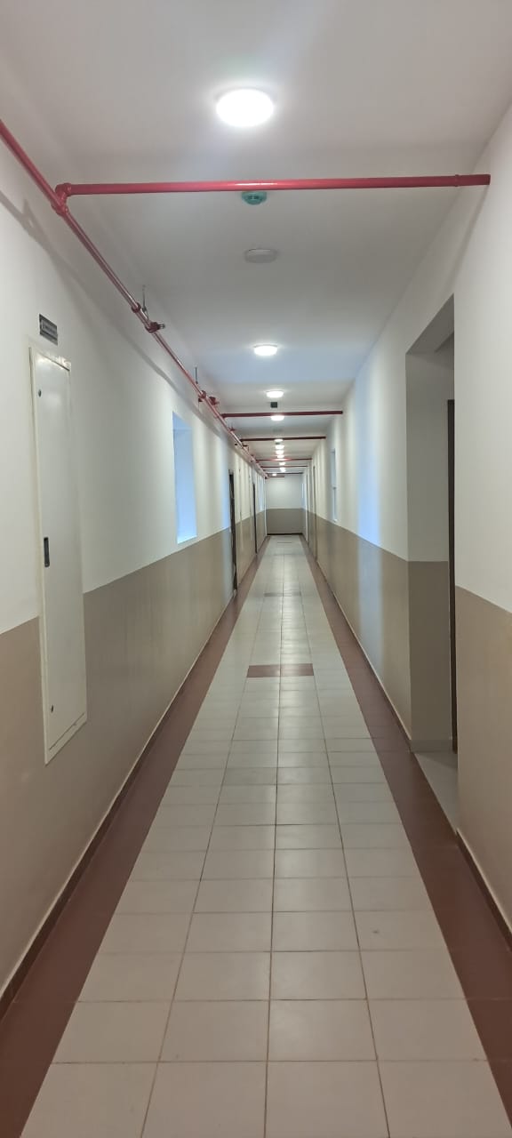 Corridor Painting and Light Fixtures