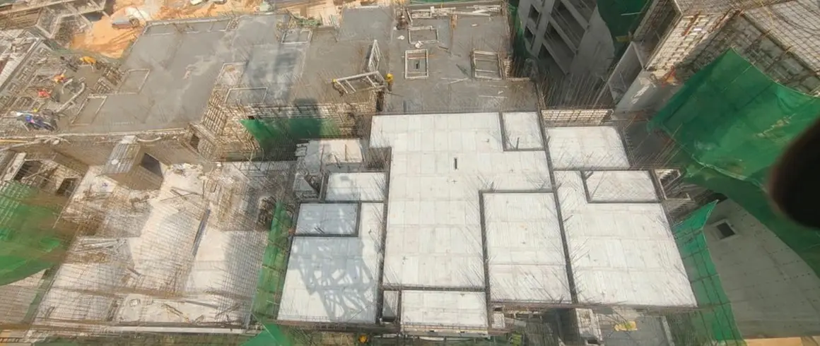 Tower-J Tenth floor slab Completed