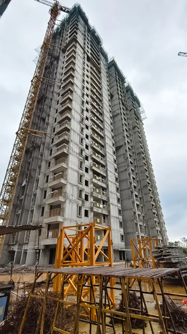 Tower E  - Milestone Release - On Casting of Terrace Floor Slab" - Status as on 23rd