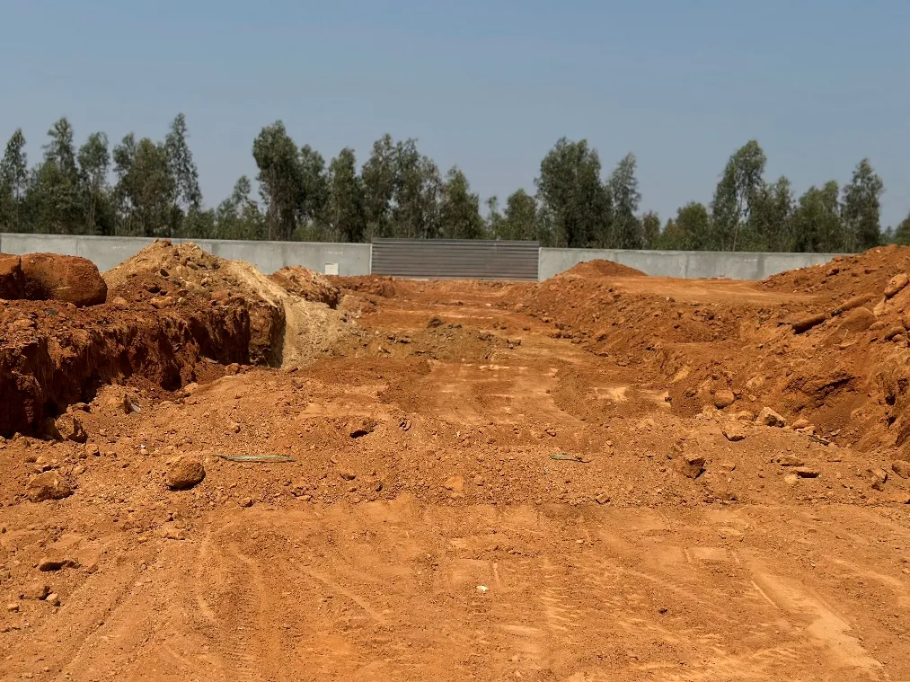 Road formation work is underway