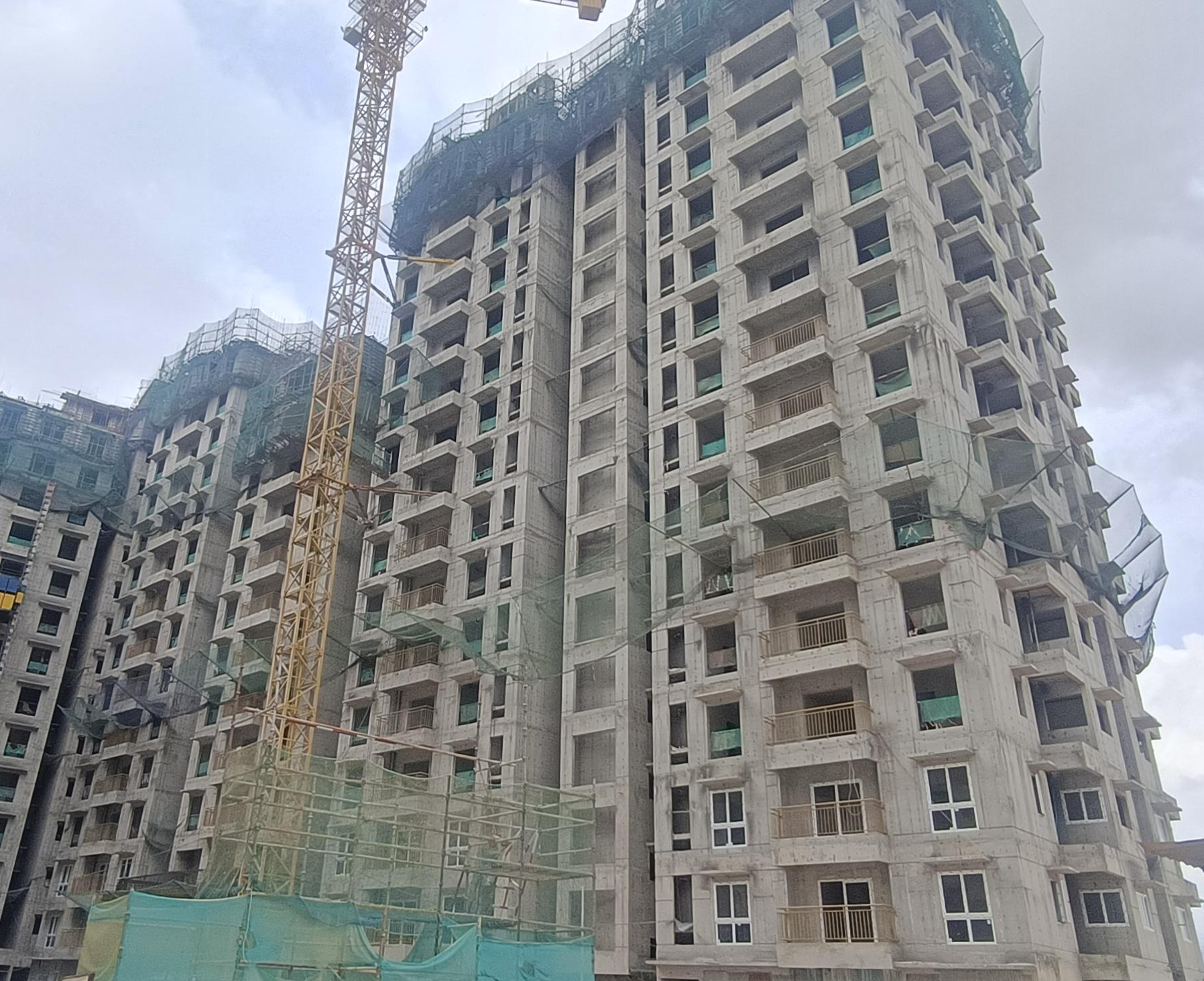 Wing C: 17th floor level structural work in progress