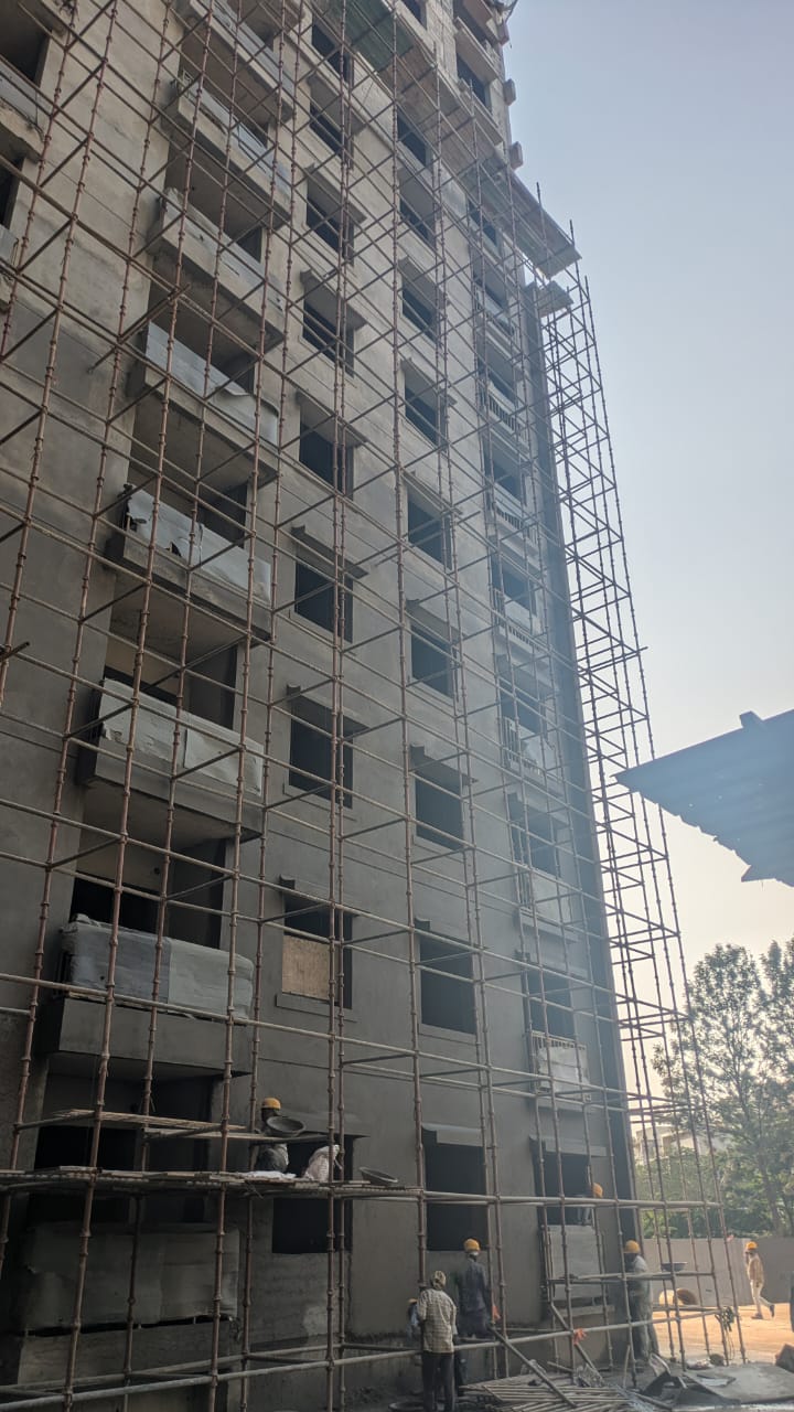 External Plastering across Blocks LJK work in progress