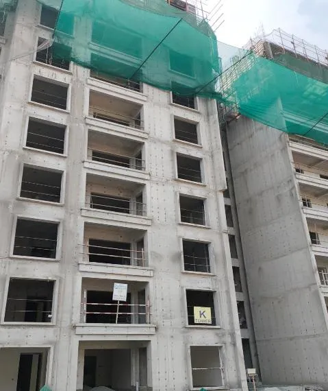 Tower – K: Ninth floor slab Works in progress