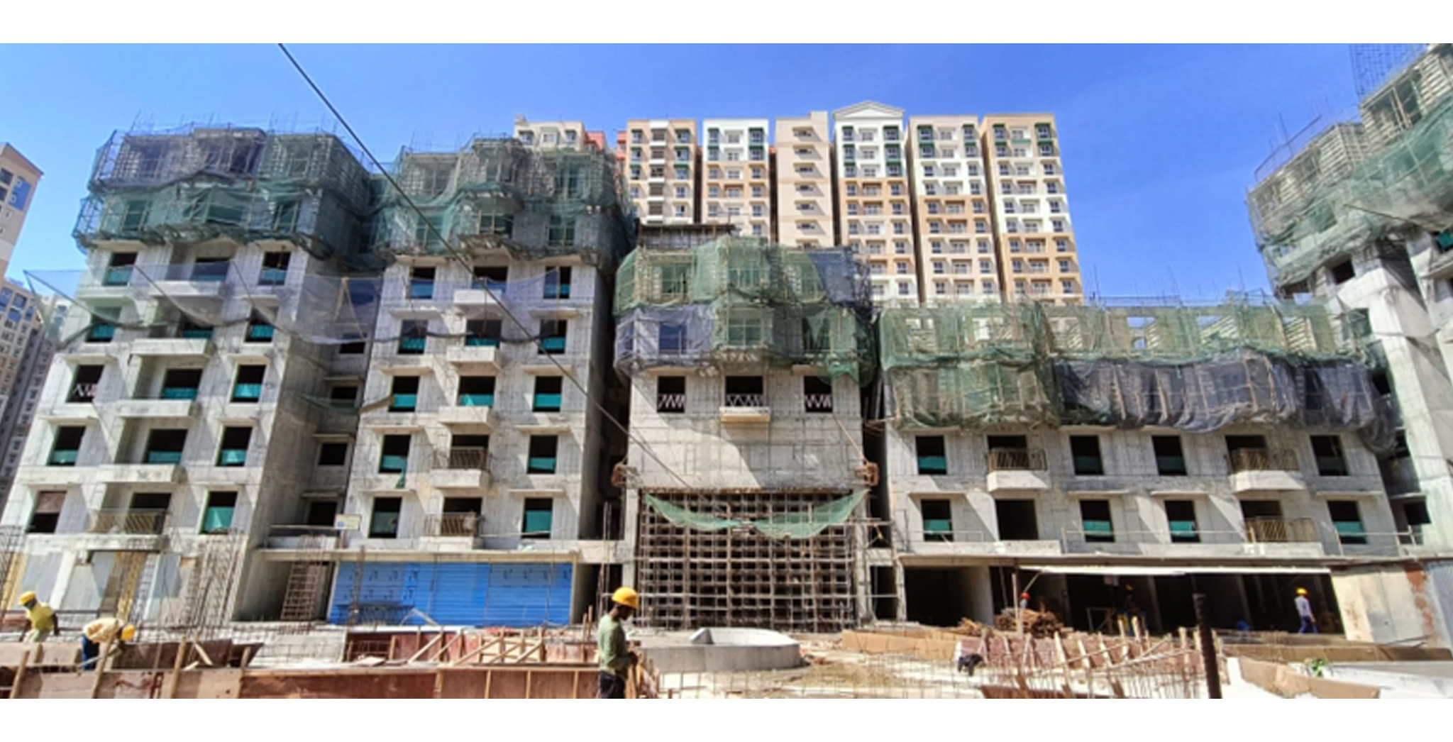 Wing A - 6th floor level structural work in progress