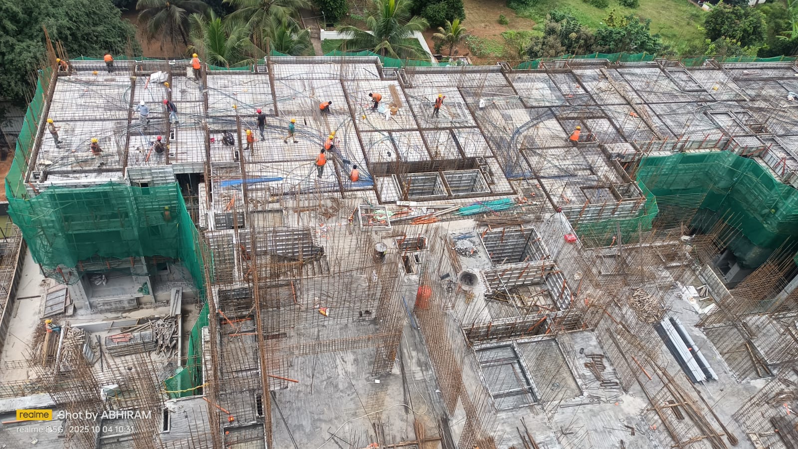 Tower-C : 3rd Floor Slab Completed; 3rd to 4th Floor Wall/Slab Work in Progress
