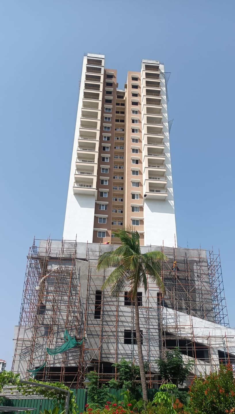Above terrace Finishing works and External painting works are in progress