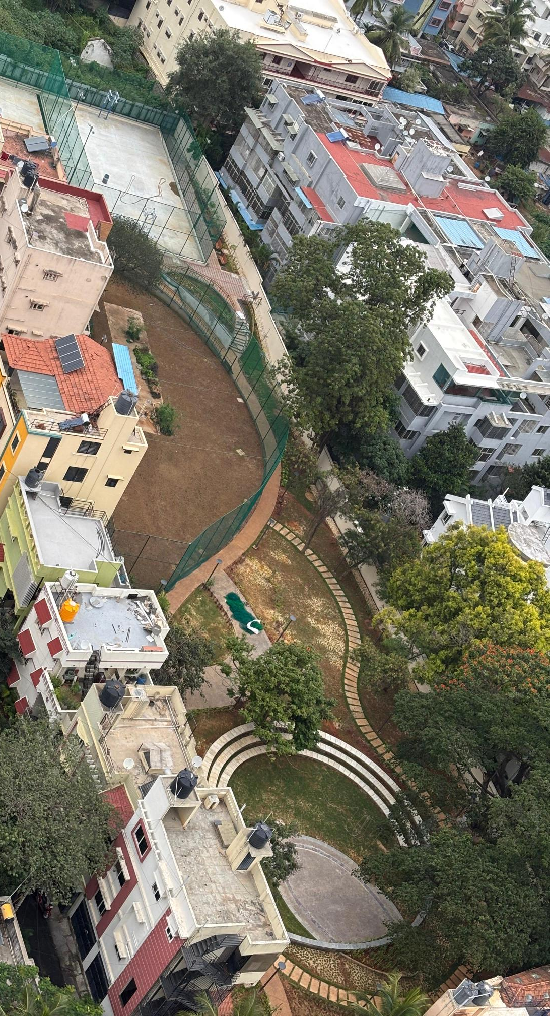 Amenities Area hardscape and softscape works are completed.