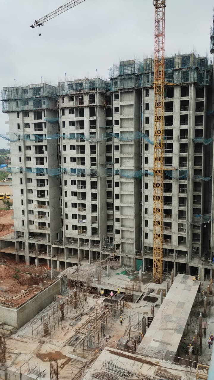 Tower F – Milestone Release- “On Casting of 14th floor slab” – Status as on 22nd