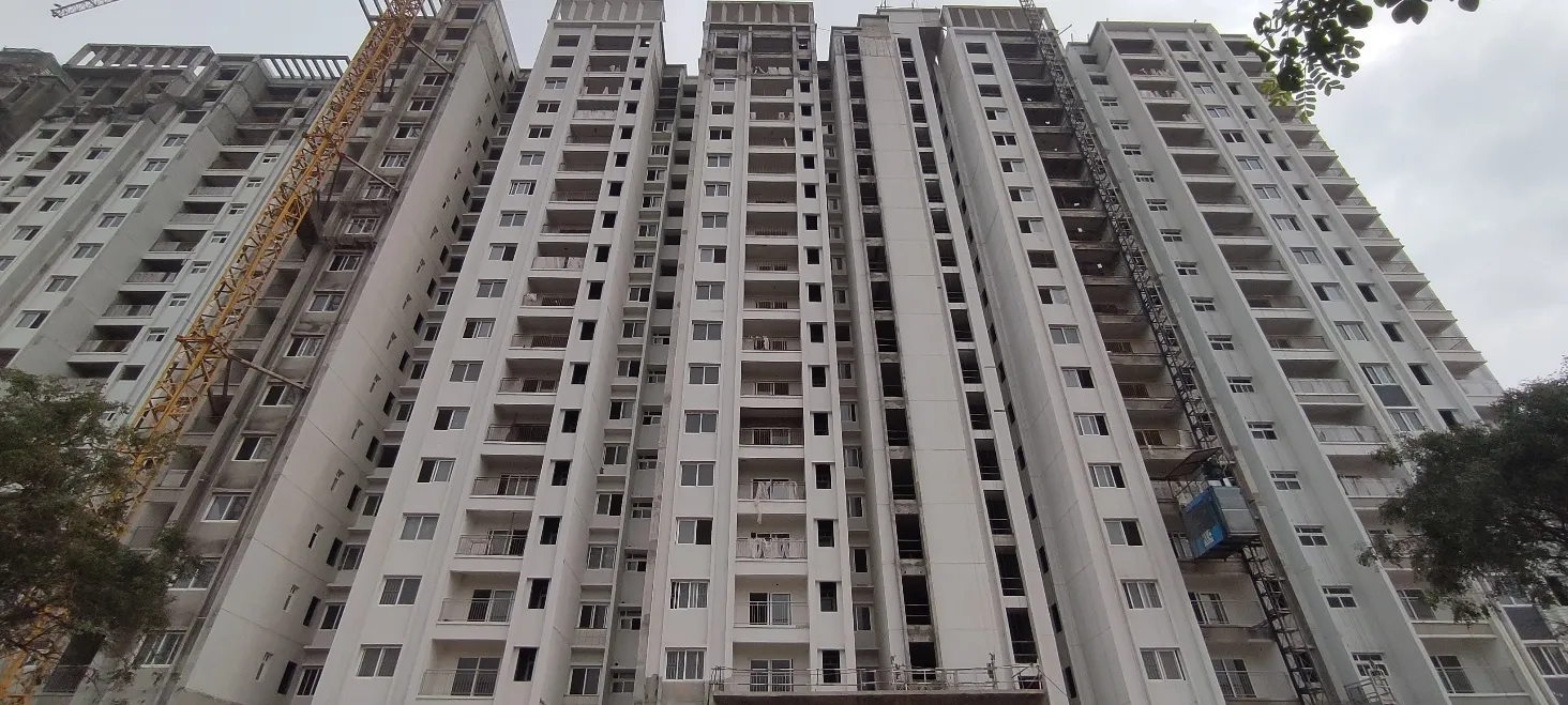 Tower D – External Painting activities are in progress.