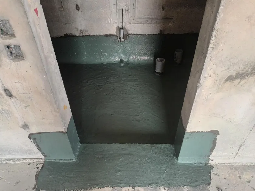 Toilet Waterproofing works in progress