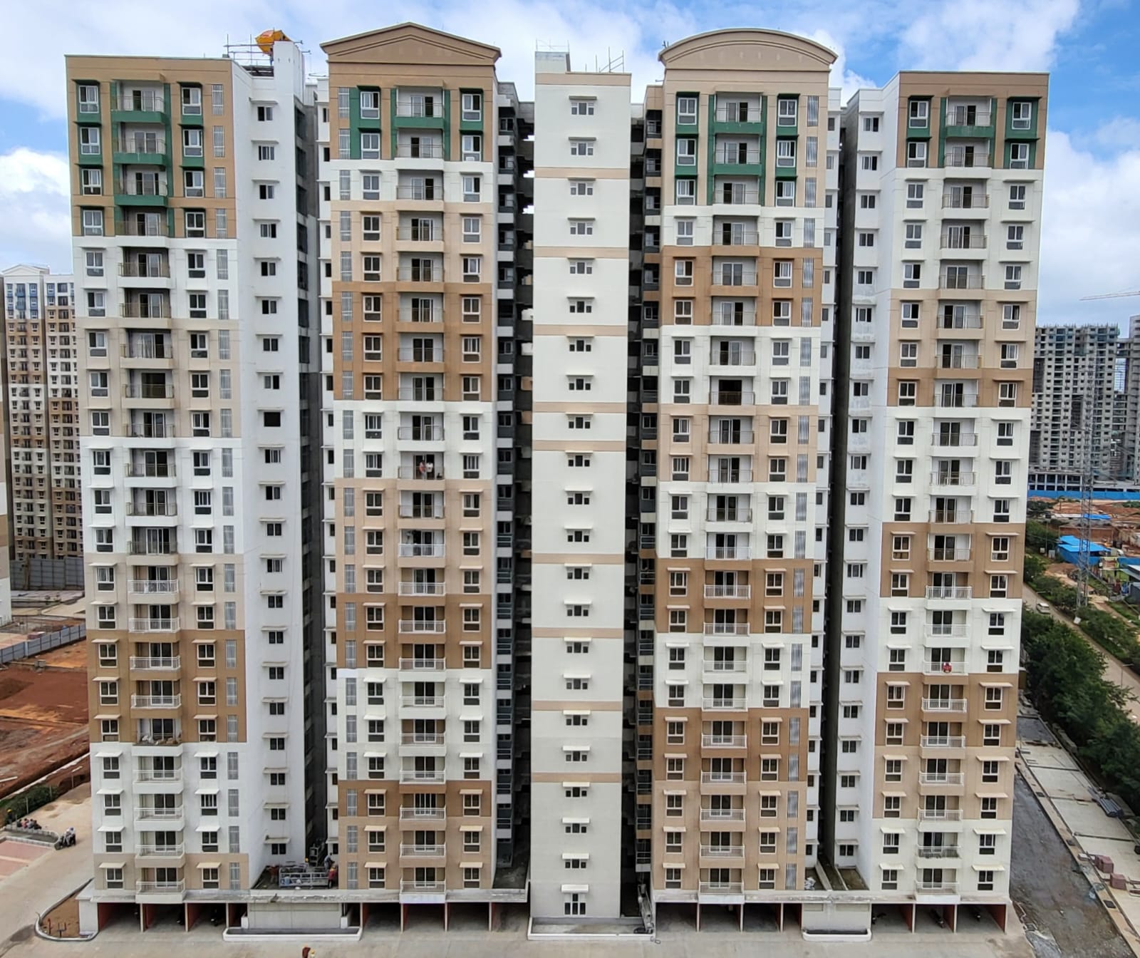 External painting work in progress