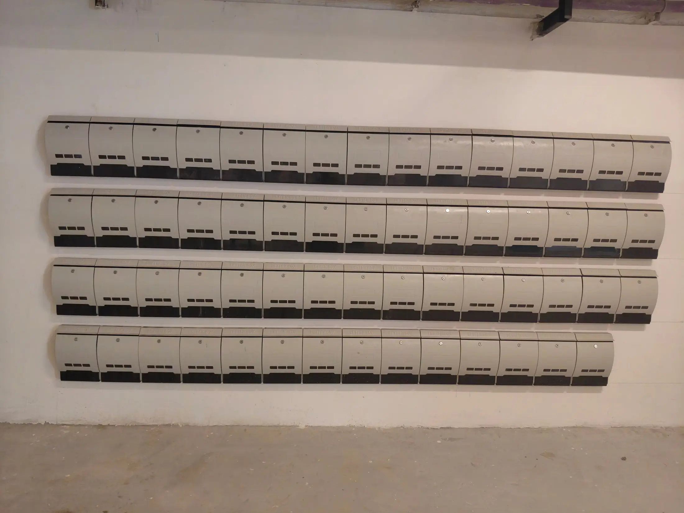 Letter box fixing work completed