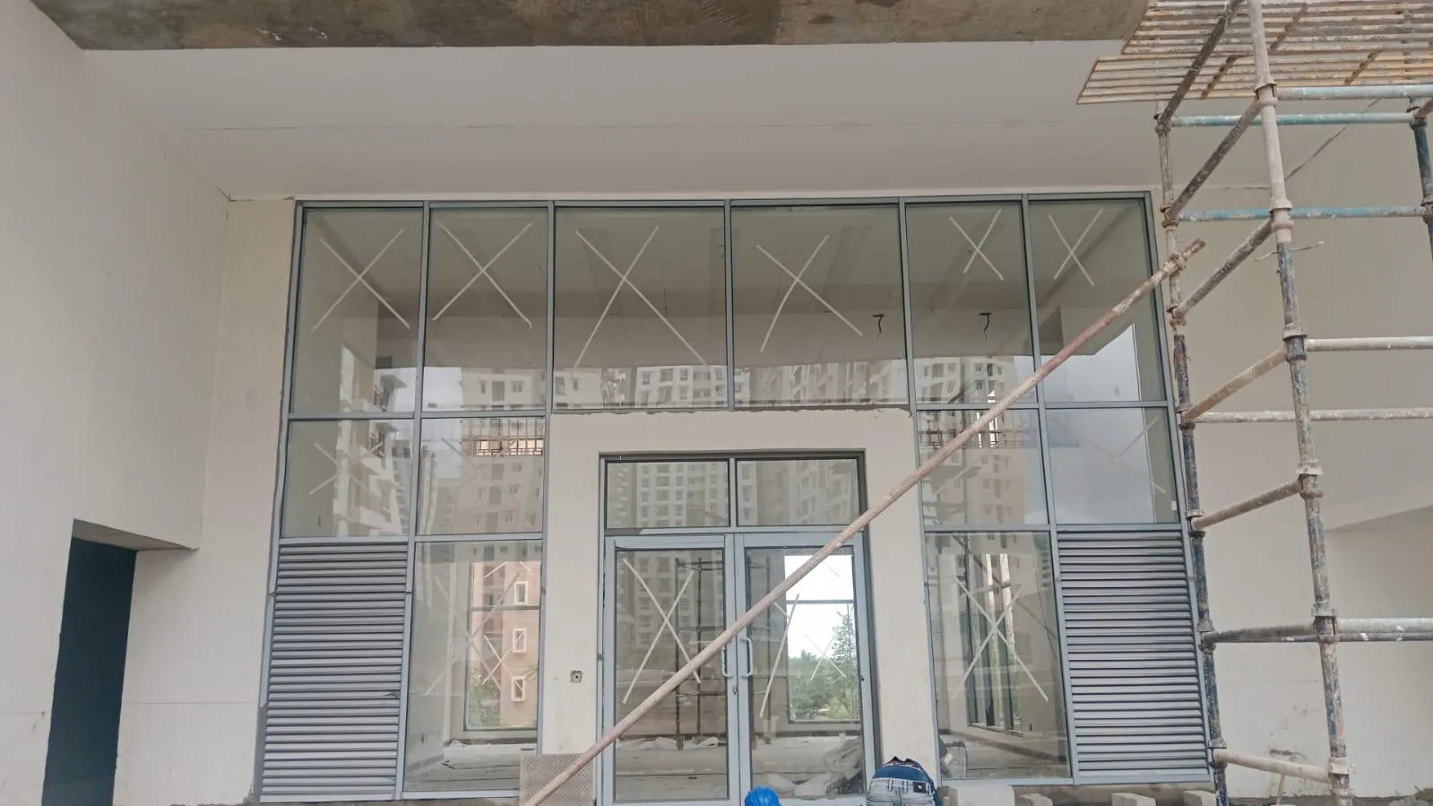 Entrance Lobby Glazing work Completed