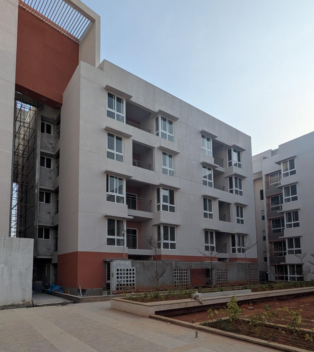 O Block   External paint work in progress. 19 flats QA certification completed. Terrace clay tile finishing work completed. Basement VDF completed. Lift installed. Common area (Lift lobby and staircase) finishing work in progress. Basement Painting work in progress.