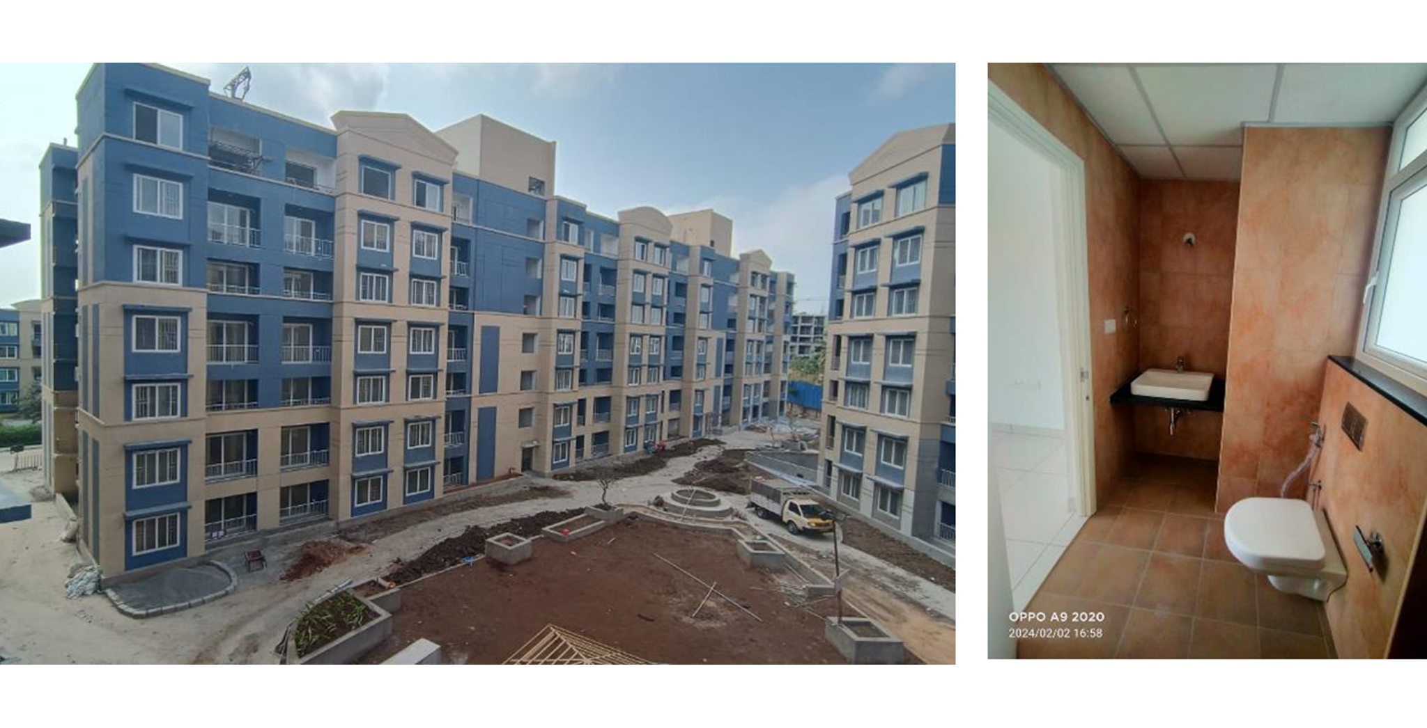 Brigade Xanadu Destino Block S : Internal finishing activities. Flat QA in progress (95/150 completed)