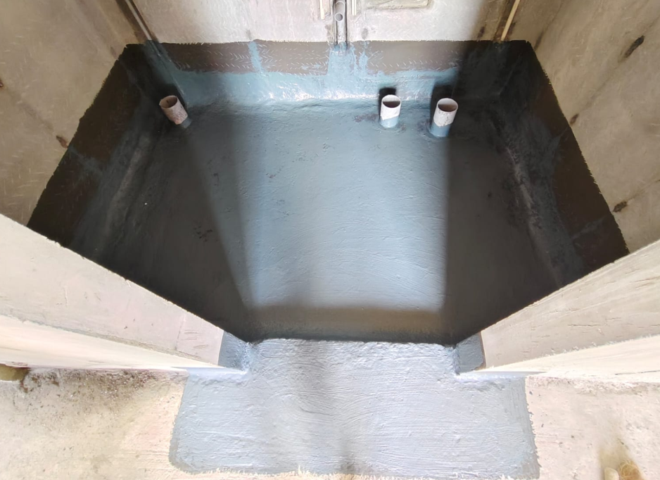 Toilet Waterproofing works in progress