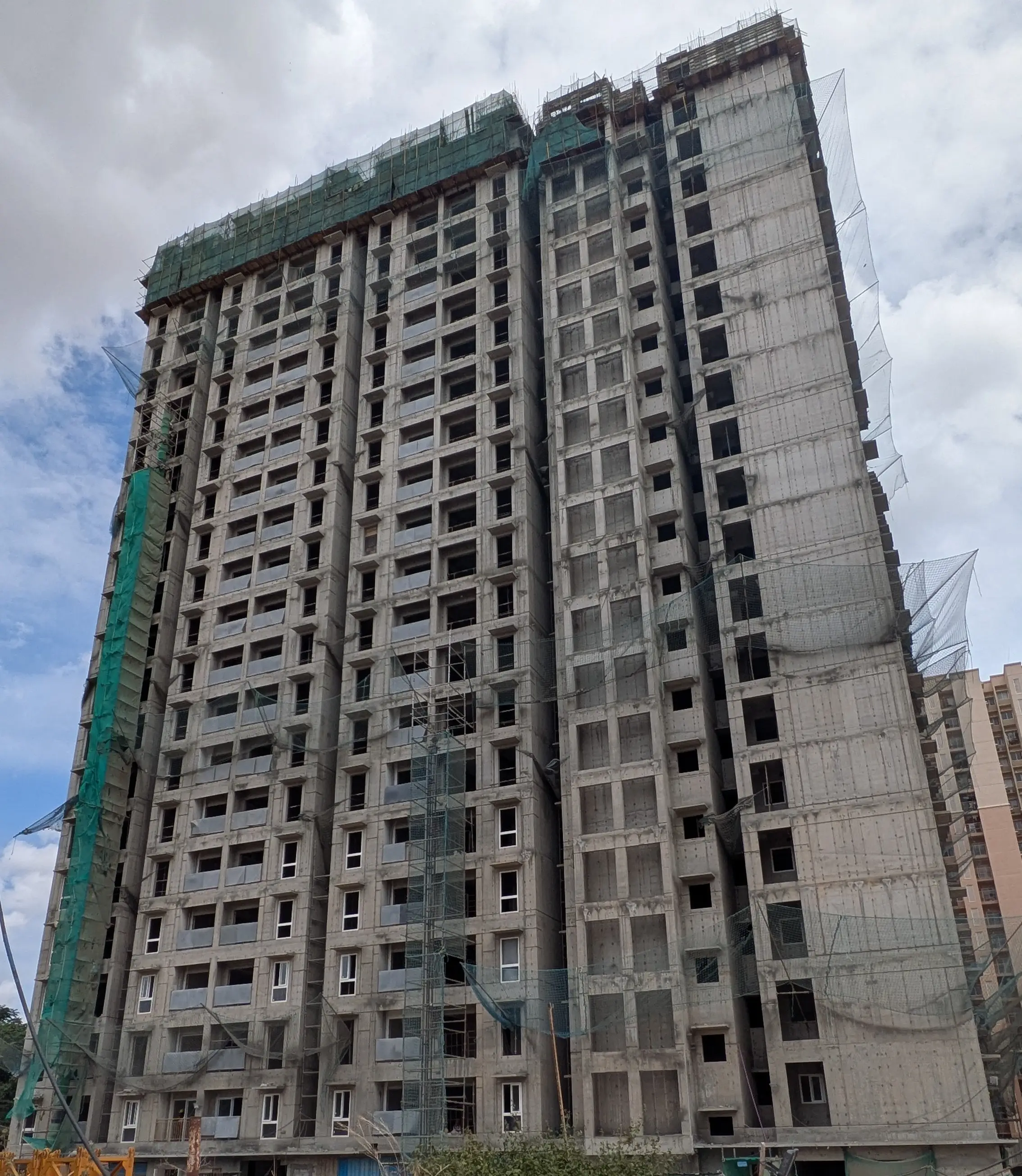 Brigade El Dorado – COBALT - Wing A - Milestone Release - "On casting of Twenty first floor slab" - Status as on