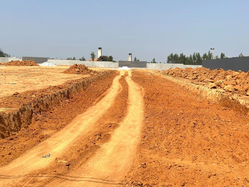 Road formation works in progress
