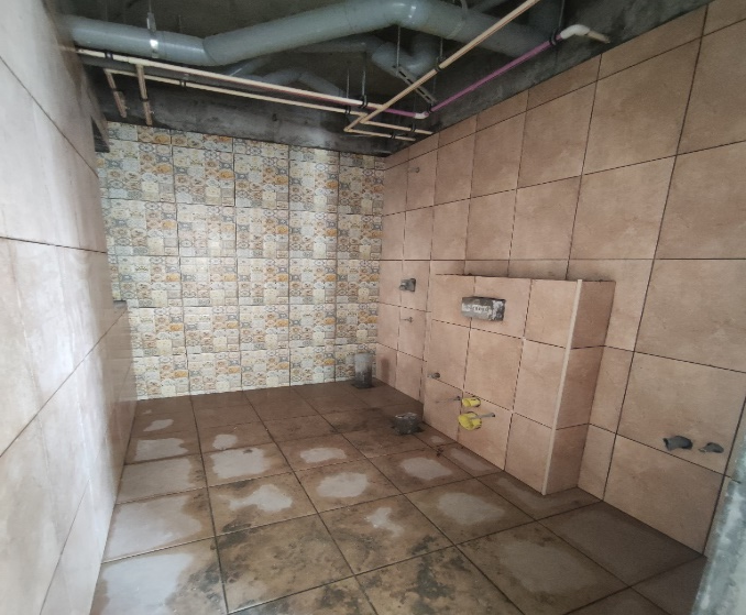 Internal flats Tiling flats completed 3rd floor tiling in progress