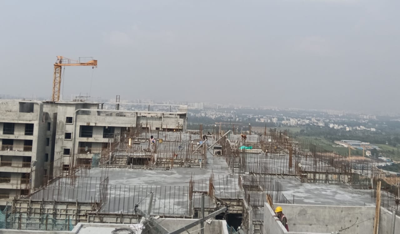 Tower B - Milestone Release -"On Casting of terrace floor slab" - Status as on 08th