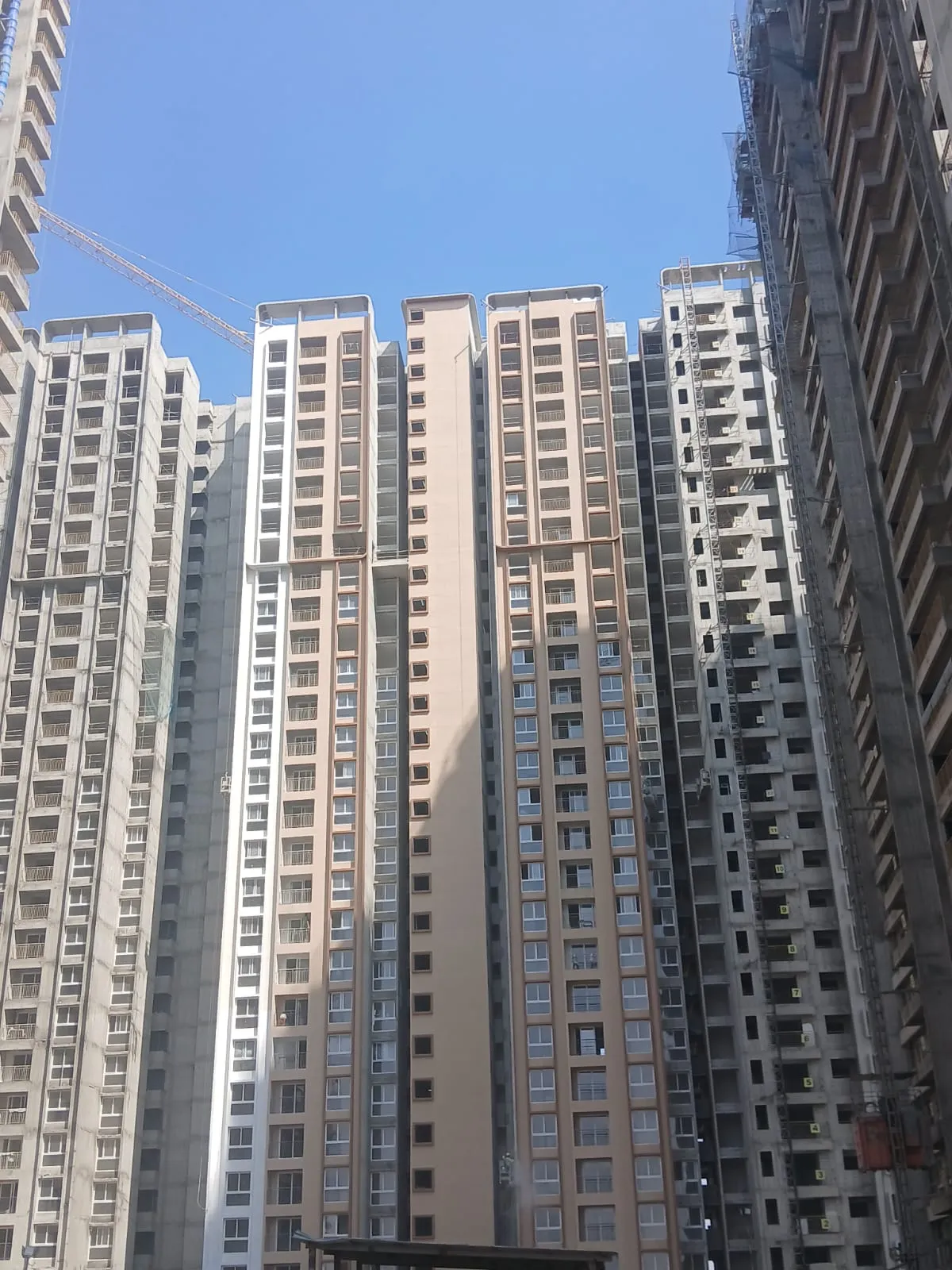 External painting works in progress (East ,West and North side)