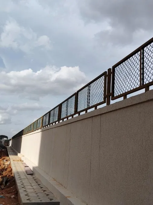Compound Wall work in progress (West & North-East side)