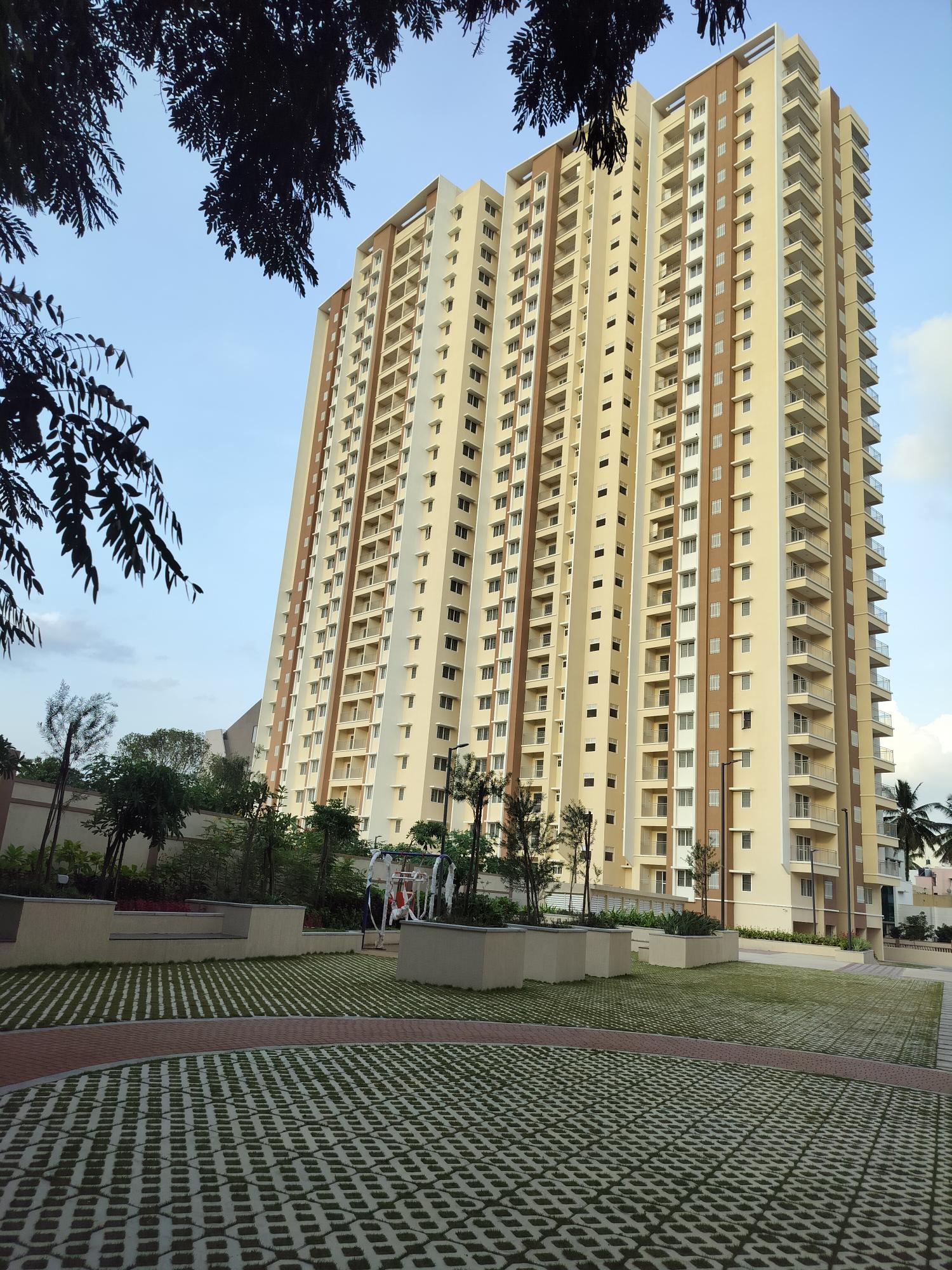 Tower A &B All Internal ,External, services and softscape works are completed.