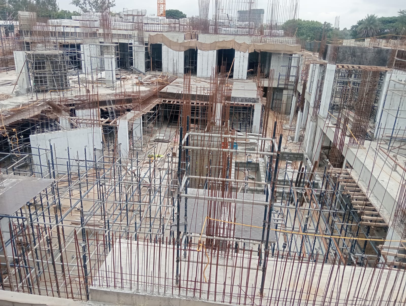 UB Slab Pour-1 casted Pour-2 shuttering work is in progress