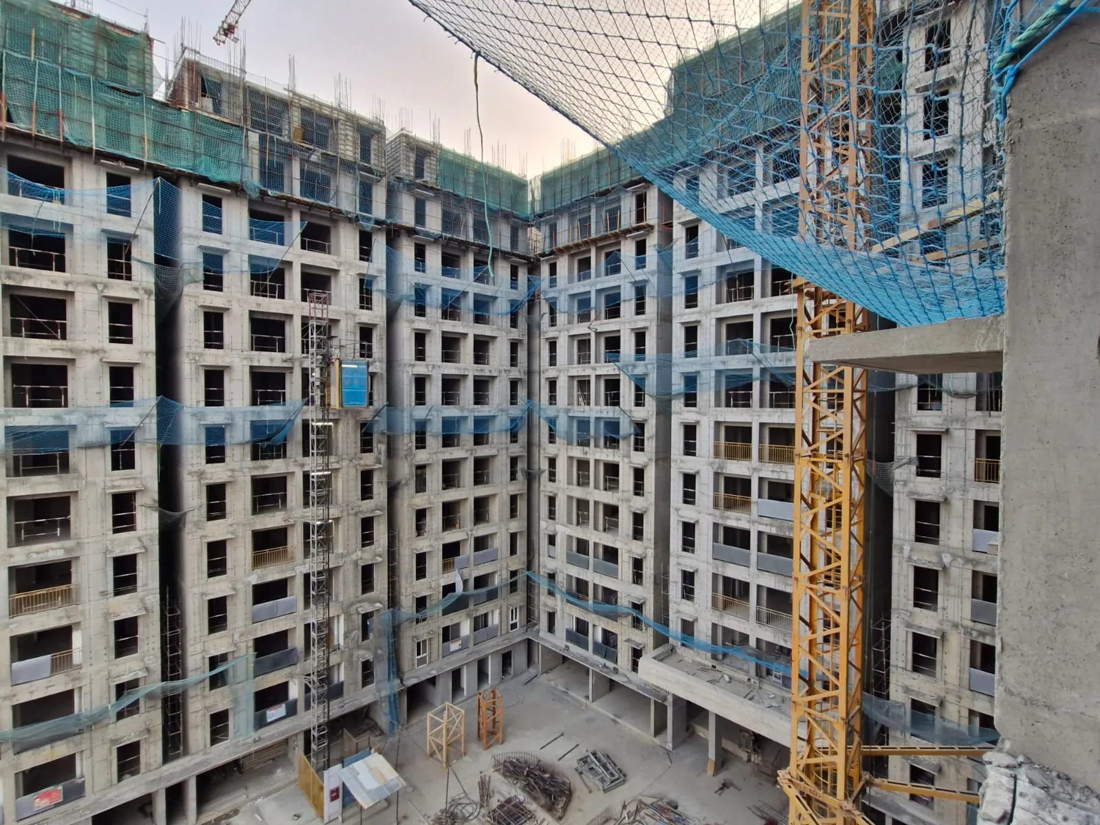 Wing B – 12th , 13th & 14th floor slab shuttering WIP
