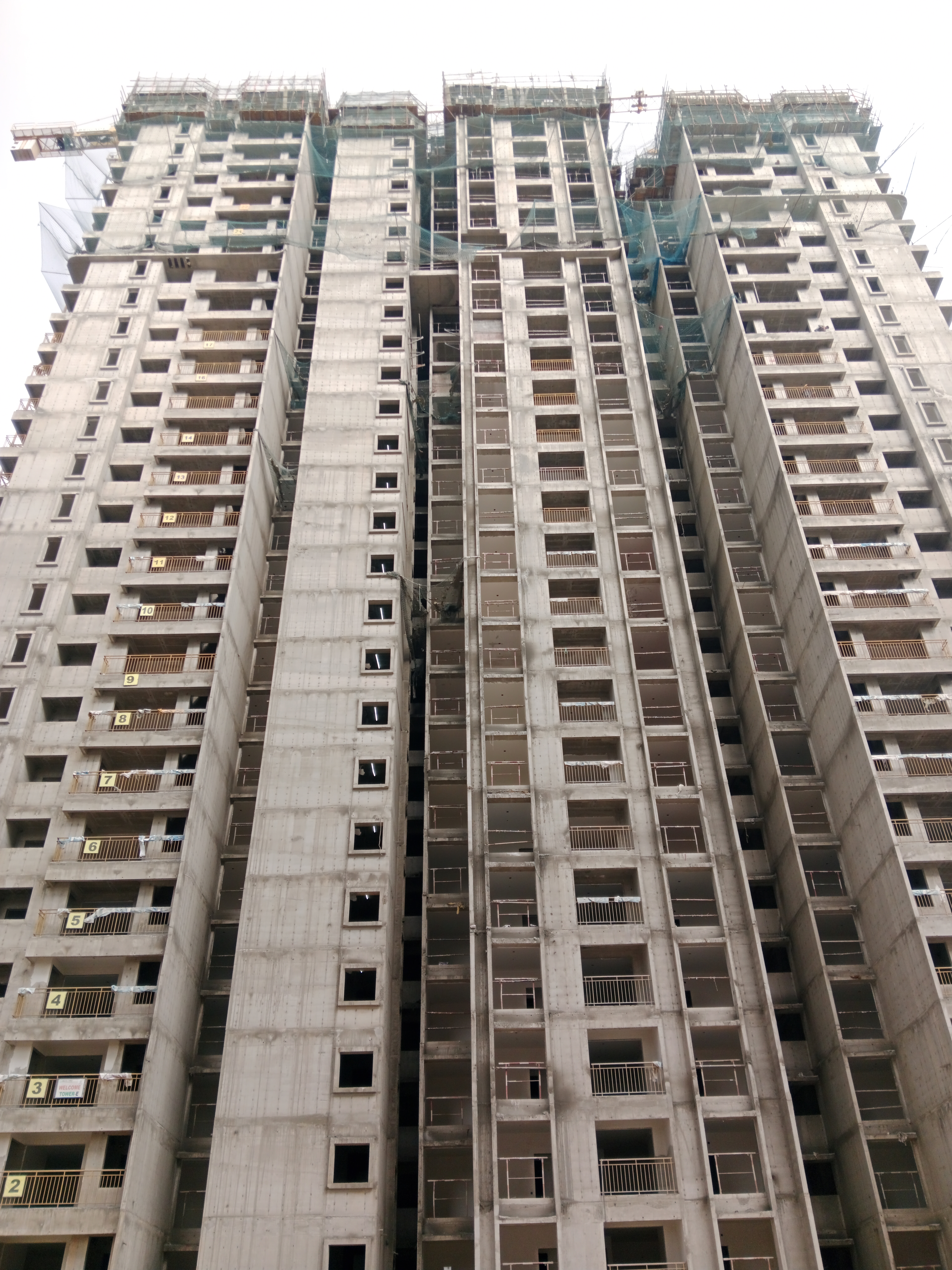 Twenty Seventh Floor shuttering & reinforcement work is in progress