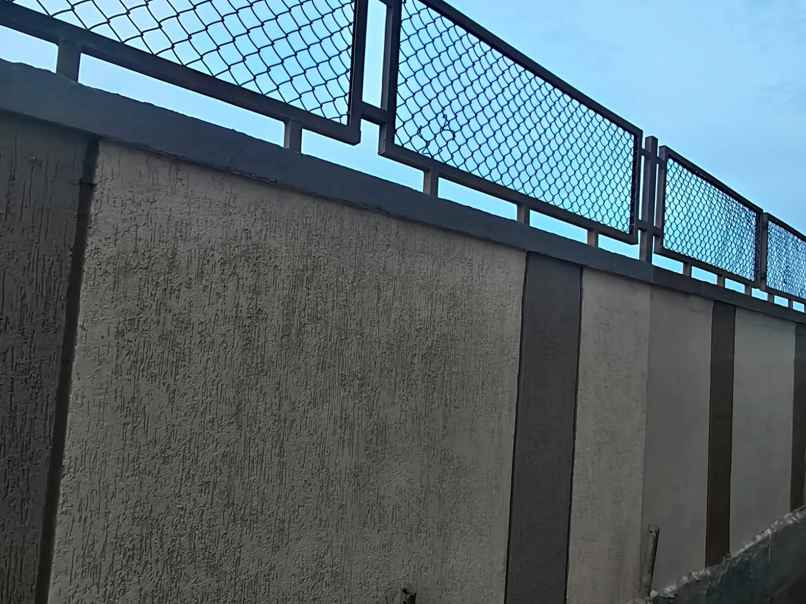 Compound Wall work in progress (West & Southeast side)