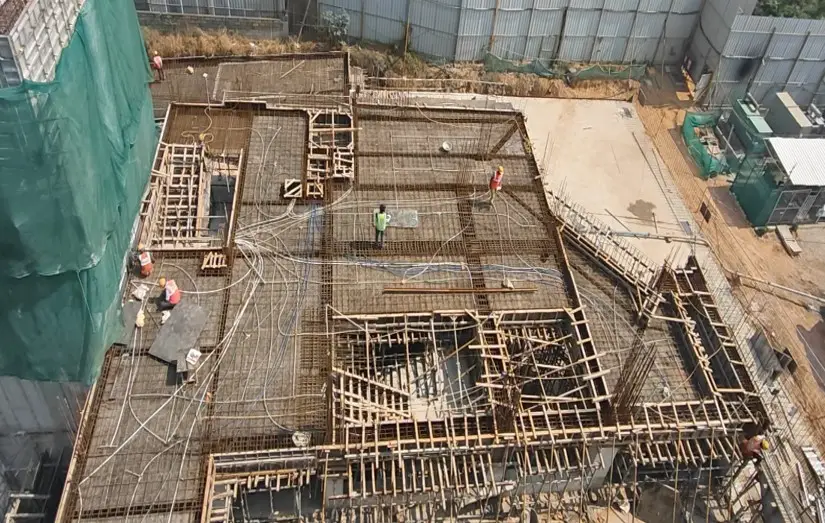 Second floor | Formwork & Reinforcement completed