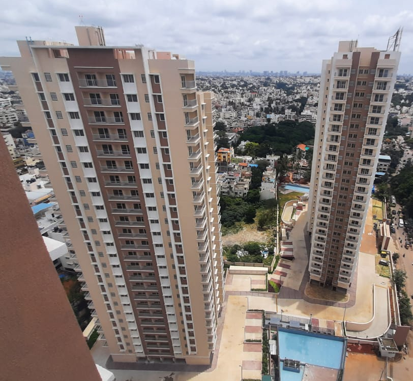 Tower A &B All Internal ,External, services and softscape works are completed.