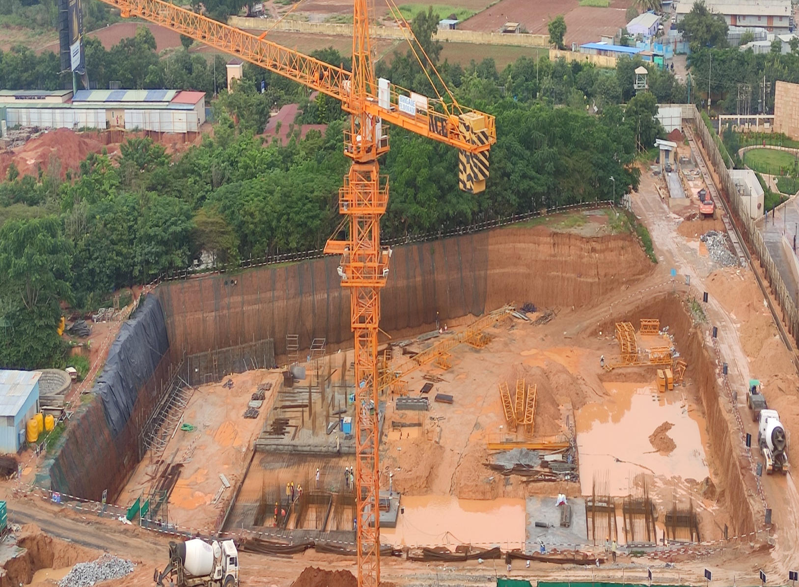 Overall View – Wing –A -Raft reinforcement Work in Progress