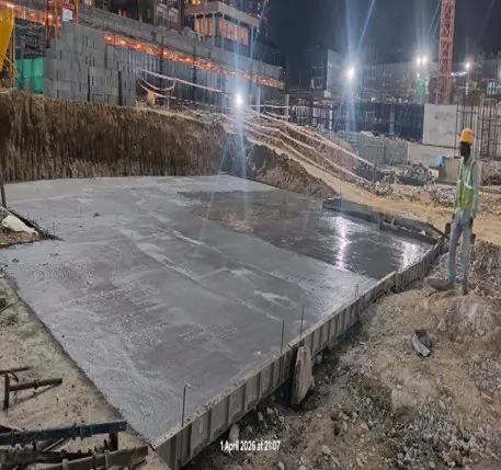 Brigade Lakecrest - Tower C - Foundation work in progress