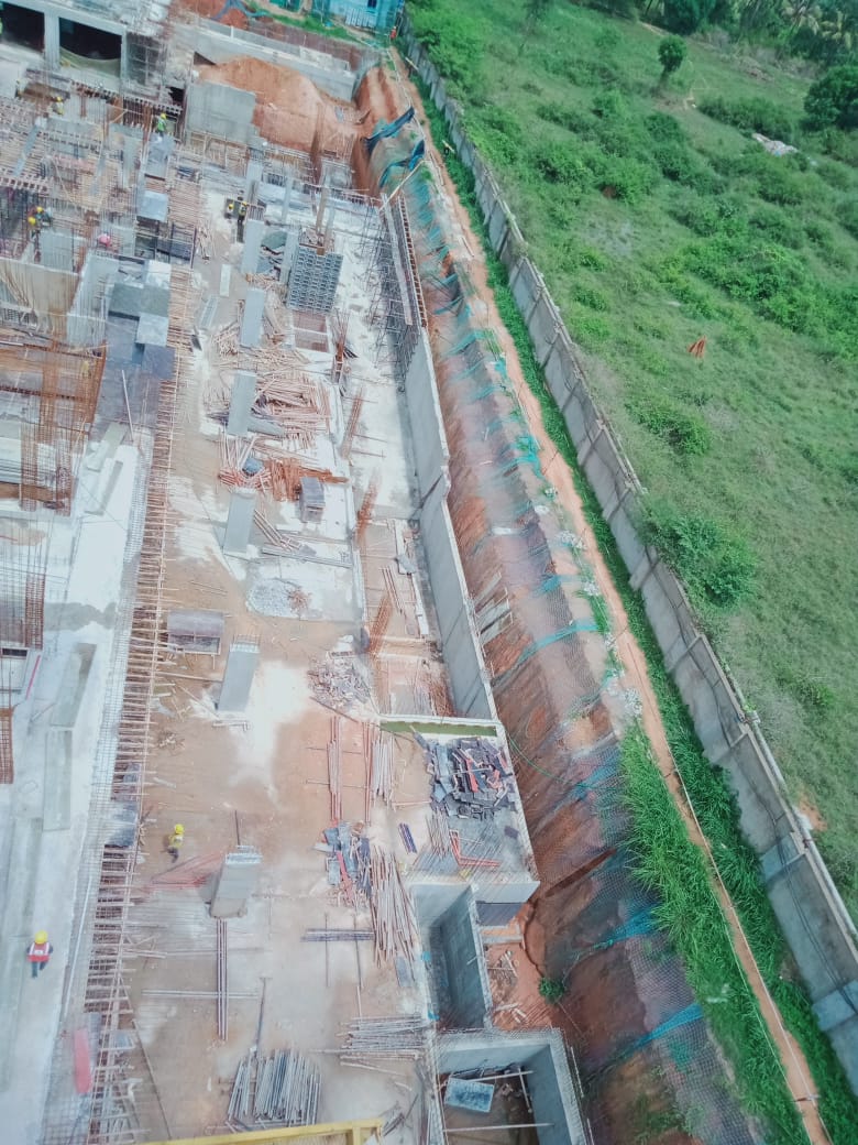 Tower B Ground floor shuttering is in progress