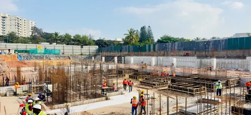 Tower A Foundation work in progress