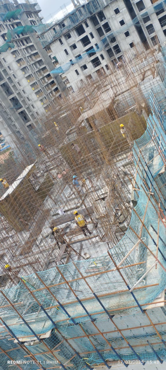 Tower G – Milestone Release –“ On Casting of 14th floor slab” – Status as on 17th
