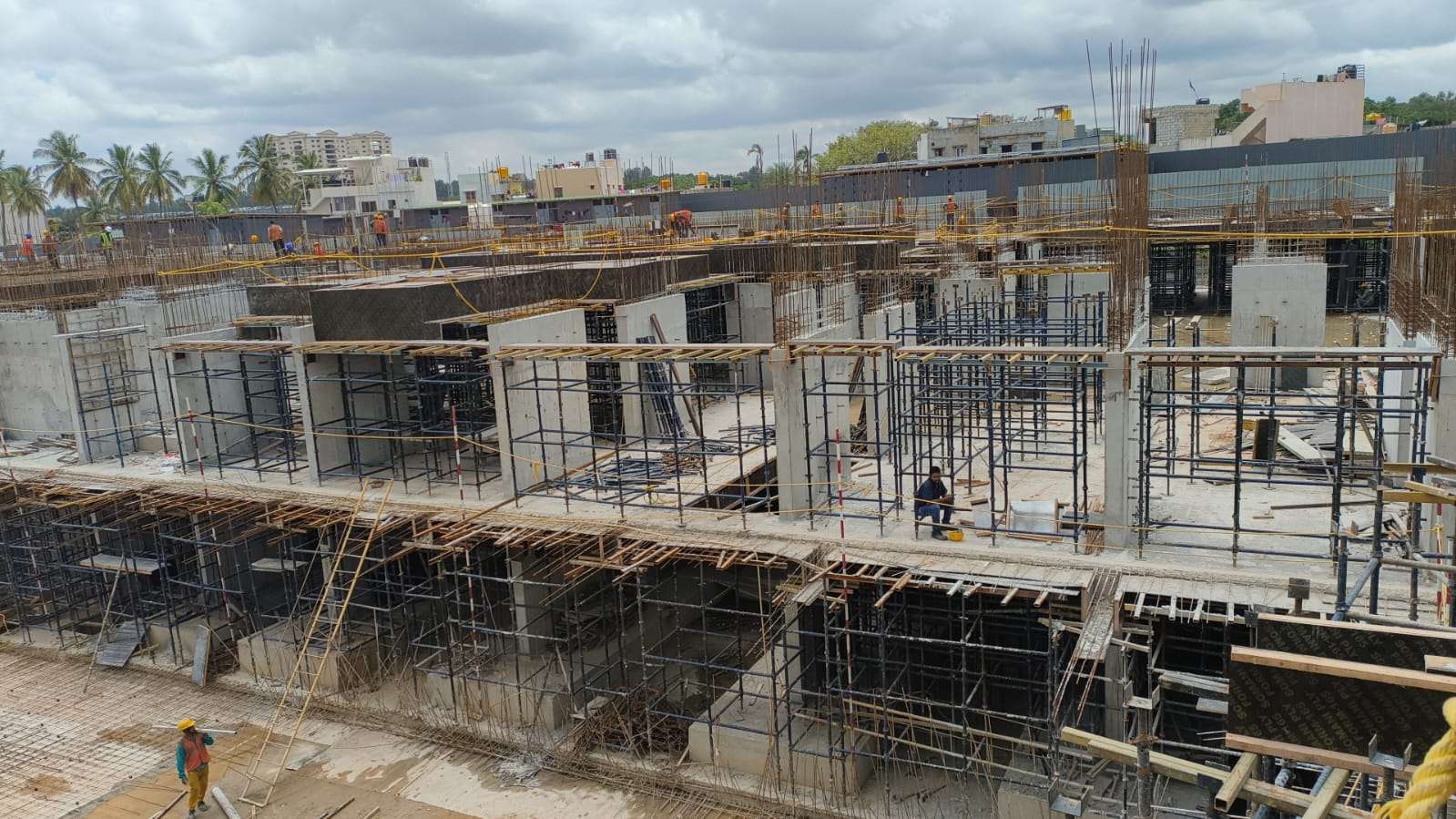TOWER – F: Upper basement slab to Ground floor work in progress