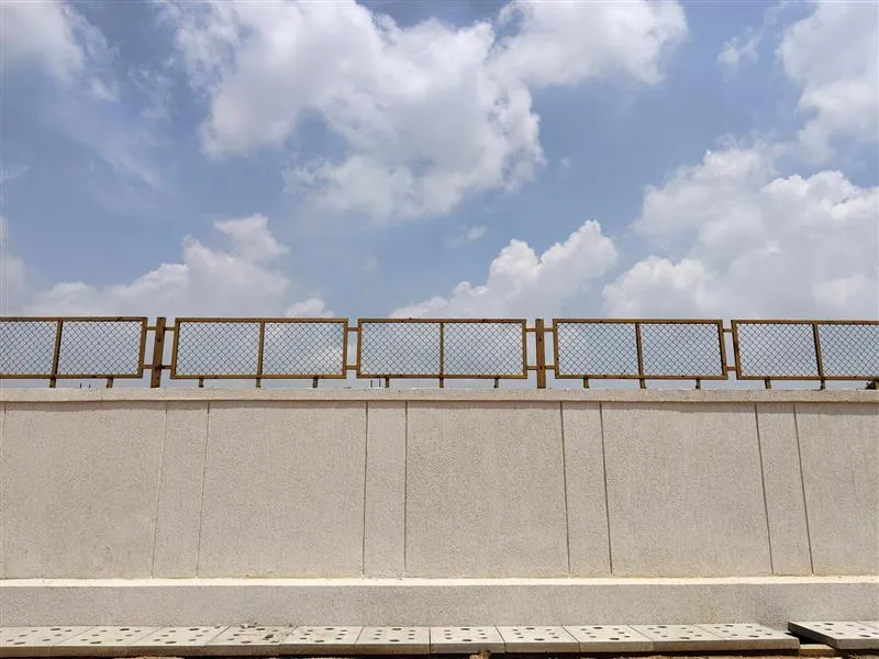 Compound Wall works in progress (West & North-East side)