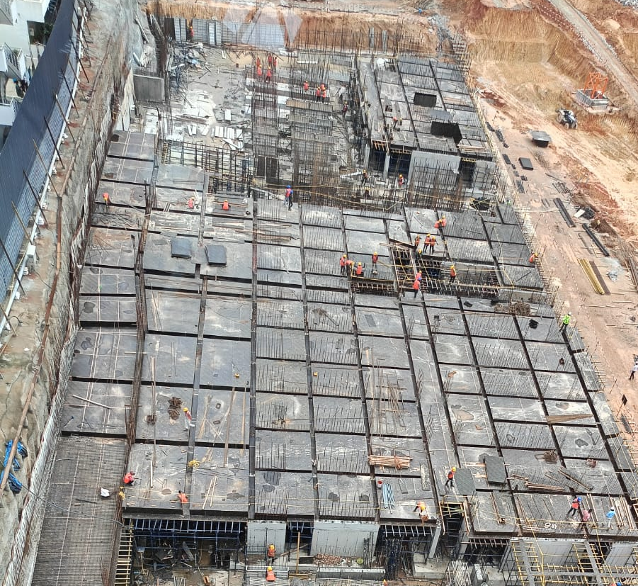 Tower L – Milestone Release –“On Casting of Footing/Raft” -Status as on 28th