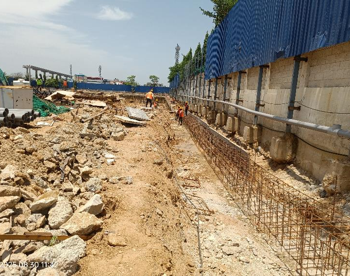 Main Tower - Pile work completed
