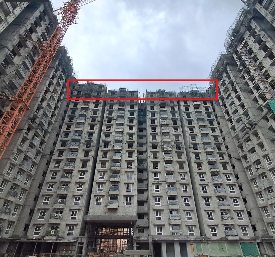 Brigade EL Dorado- Dioro – Wing B – Milestone Release –“ On casting of Sixteenth floor slab”- Status as on 13th