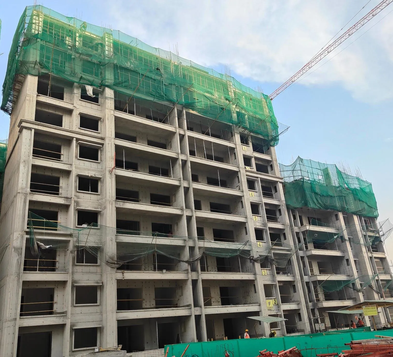 Tower F –13th Floor Slab In Progress