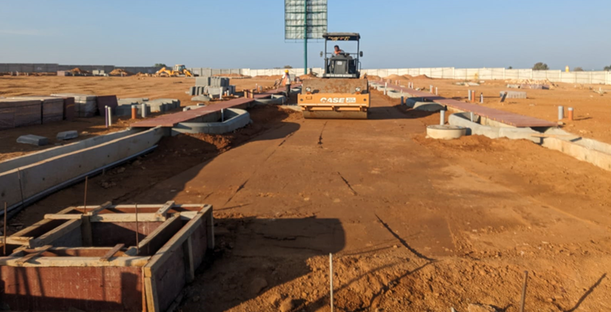 Subroad – 6 Soil Compaction work in progress - Feb 2024